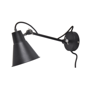 Væglampe i sort med LED