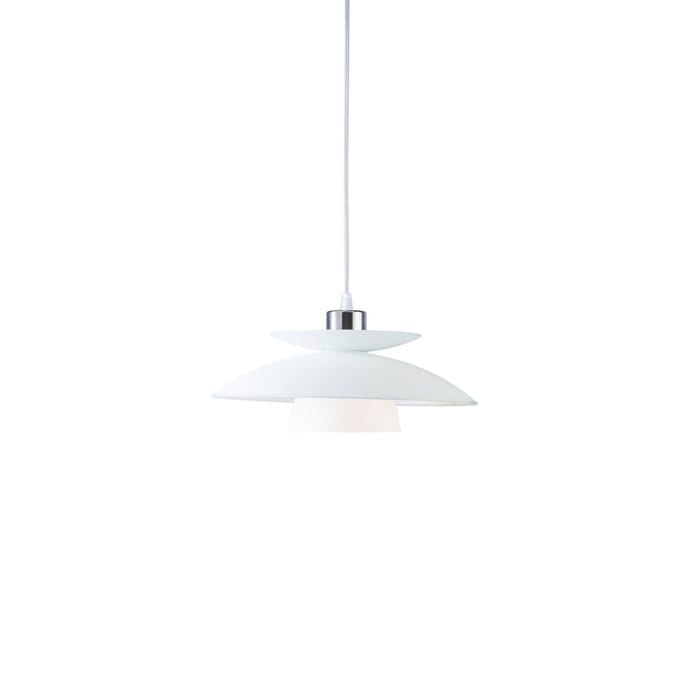 Pendel Forum fra Belid | Hvid glaslampe i klassisk design
